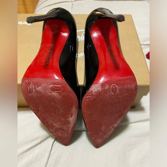 RED BOTTOMS CLASSIC 4.5 inch heels
Worn 1 time,  in excellent condition. - Picture 3 of 6